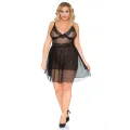Schwarzes Chemise SB/1010 Sexy Base Kollektion by Andalea