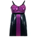 Schwarz/lila Chemise SB/1017 Sexy Base Kollektion by Andalea