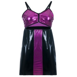 Schwarz/lila Chemise SB/1017 Sexy Base Kollektion by Andalea | Fesselliebe.de