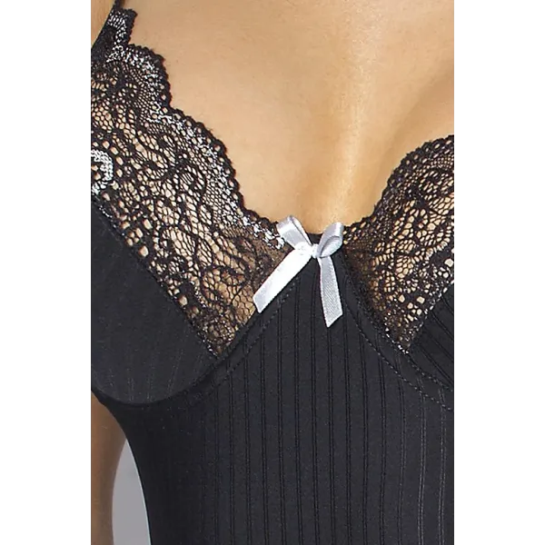 Schwarzes Straphemd Edith von Passion Plus Size | Fesselliebe.de