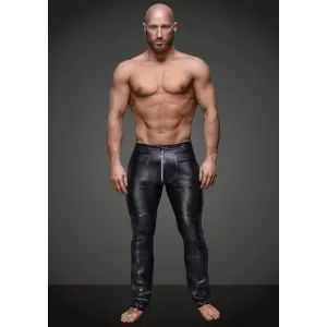 Schwarze lange Hose H021 von Noir Handmade