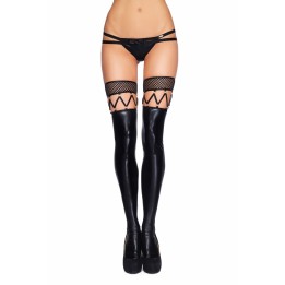 Schwarze Straps-Strümpfe Marica von 7-Heaven | Fesselliebe.de
