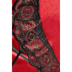 Rotes Strapshemd Evane von Passion Plus Size