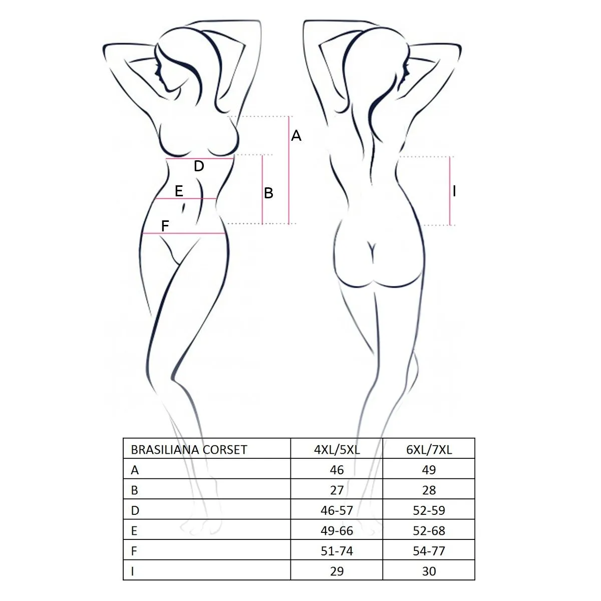 Schwarzes Strapshemd Brasiliana von Passion Plus Size | Fesselliebe.de