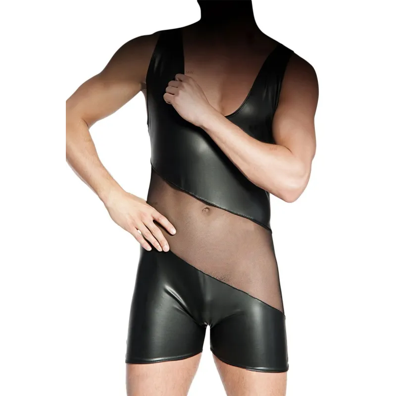 Schwarzes Herren-Body Damien von MeSeduce | Fesselliebe.de