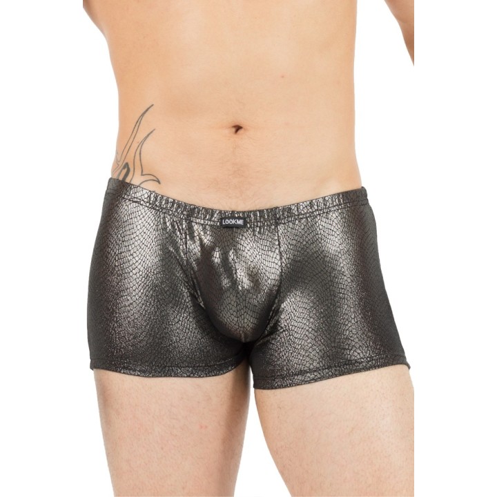 Silberner Herren-Boxer Reptile 60-67 von Look Me | Fesselliebe.de