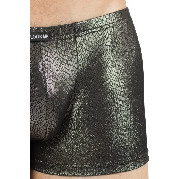 Silberner Herren-Boxer Reptile 60-67 von Look Me | Fesselliebe.de
