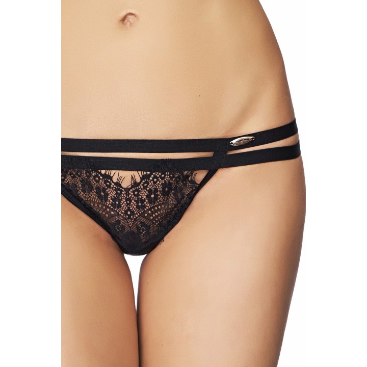 Schwarzer T-String Lota von 7-Heaven | Fesselliebe.de