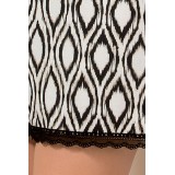 Schwarz/ecru Nachthemd PY062 | Fesselliebe.de
