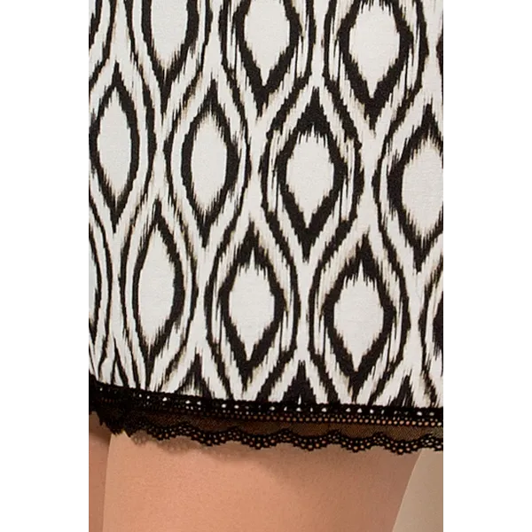 Schwarz/ecru Nachthemd PY062 | Fesselliebe.de