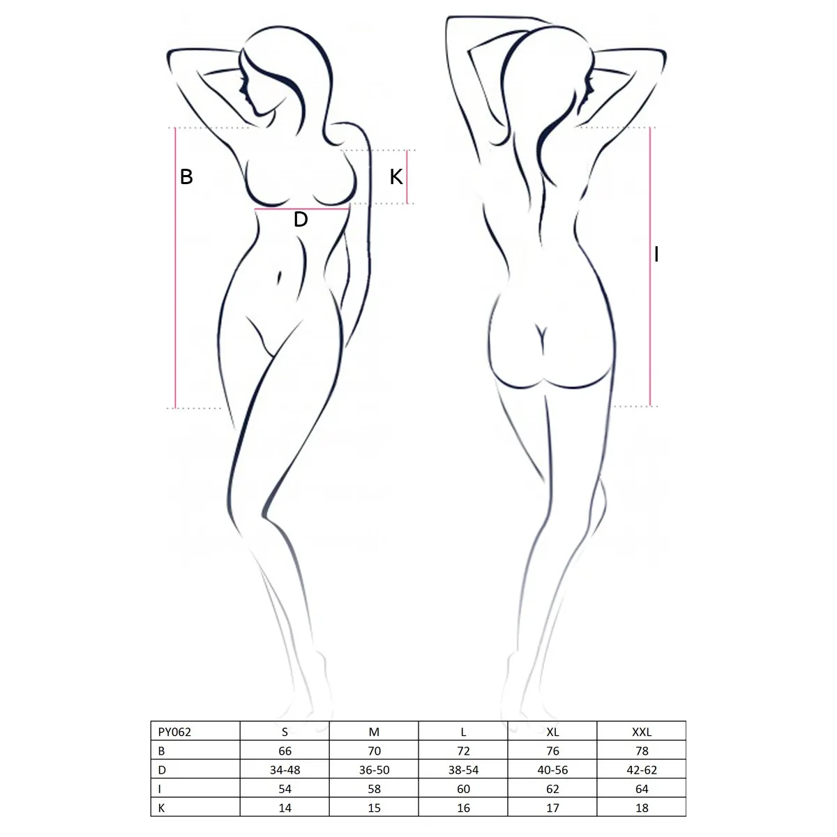 Schwarz/ecru Nachthemd PY062 | Fesselliebe.de