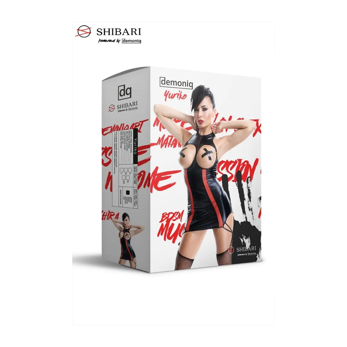 Schwarzes Strapskleid Yuriko von Demoniq Shibari Collection | Fesselliebe.de