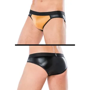 Slip schwarz/gelb MC/9066 von Andalea | Fesselliebe.de