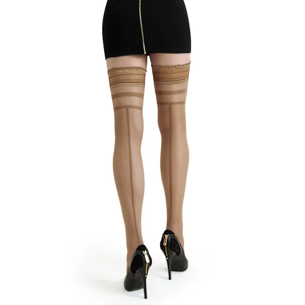 Halterlose Strümpfe Claudia natur von Legg Story | Fesselliebe.de