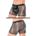 Grau/schwarze Boxershorts MC/9095 von Andalea