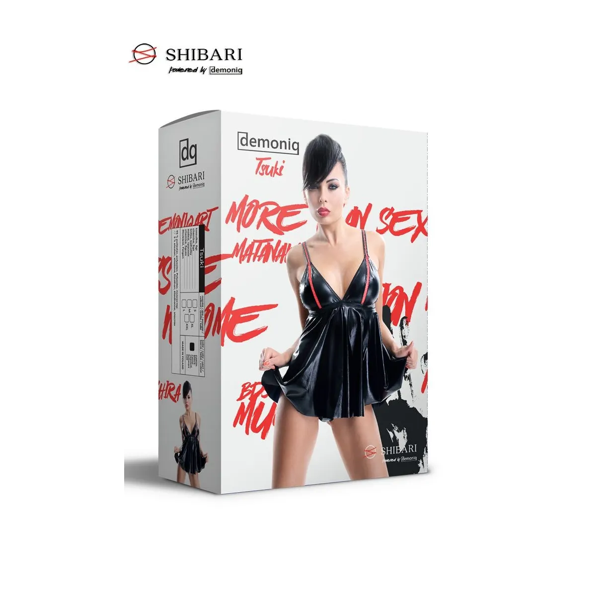 Schwarzes Chemise Tsuki von Demoniq Shibari Collection | Fesselliebe.de