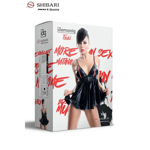 Schwarzes Chemise Tsuki von Demoniq Shibari Collection | Fesselliebe.de