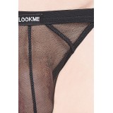 Schwarzer String Malibu 2 92-57 von Look Me | Fesselliebe.de