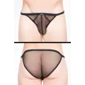 Schwarzer Tanga-Slip Malibu 2 92-61 von Look Me