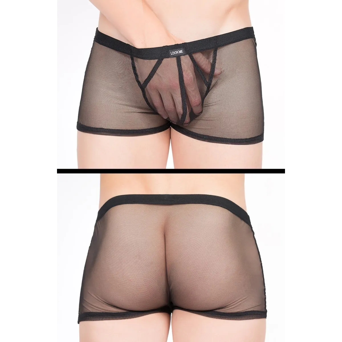 Schwarze Boxer Short Malibu 2 92-67 von Look Me | Fesselliebe.de