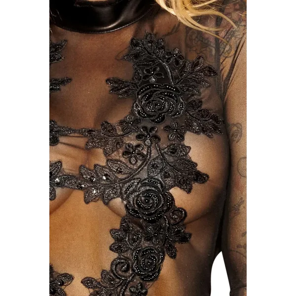 Minikleid F142 von Noir Handmade Diva Collection | Fesselliebe.de