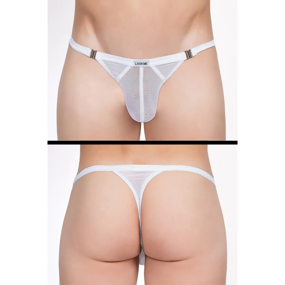 Weißer Stripper String Malibu 2 92-58 von Look Me | Fesselliebe.de