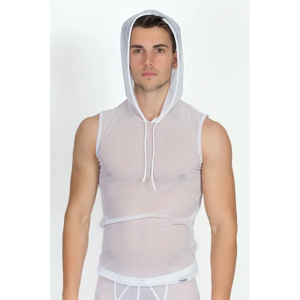 Weißes V-Shirt Malibu 2 92-77 von Look Me | Fesselliebe.de