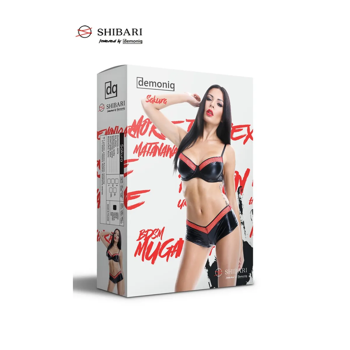 Schwarzes Set Sakura von Demoniq Shibari Collection | Fesselliebe.de