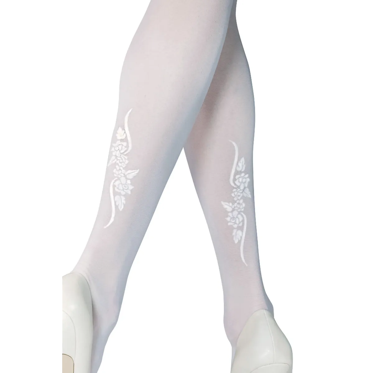 Weiße halterlose Strümpfe Lisa von Legg Story | Fesselliebe.de