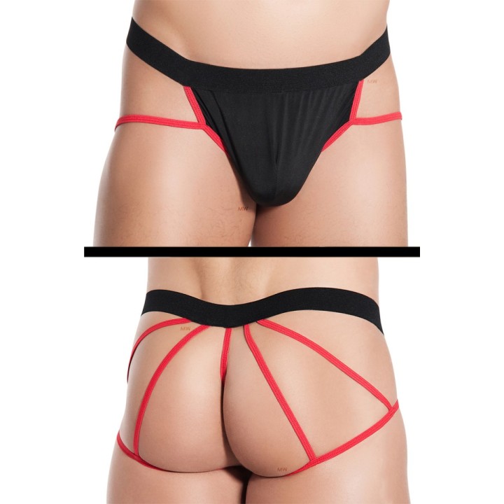 Schwarz/roter Slip Bastien von MeSeduce | Fesselliebe.de