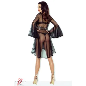 Schwarzer Kimono Cassandra von Demoniq Magnetic Collection