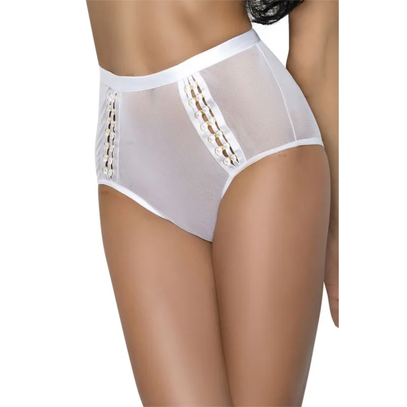 Weißer Gloria Knickers von MeSeduce Gold and I Collection | Fesselliebe.de