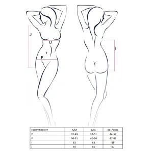 Schwarzer Clover Body von Passion Erotic Line