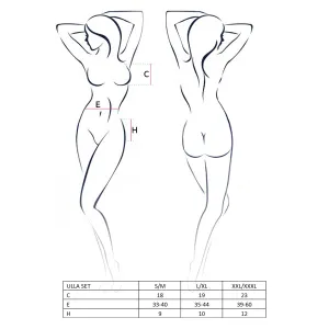 Schwarzes Ulla Set von Passion Erotic Line