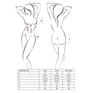 Schwarzes Ramona Set von Passion Erotic Line