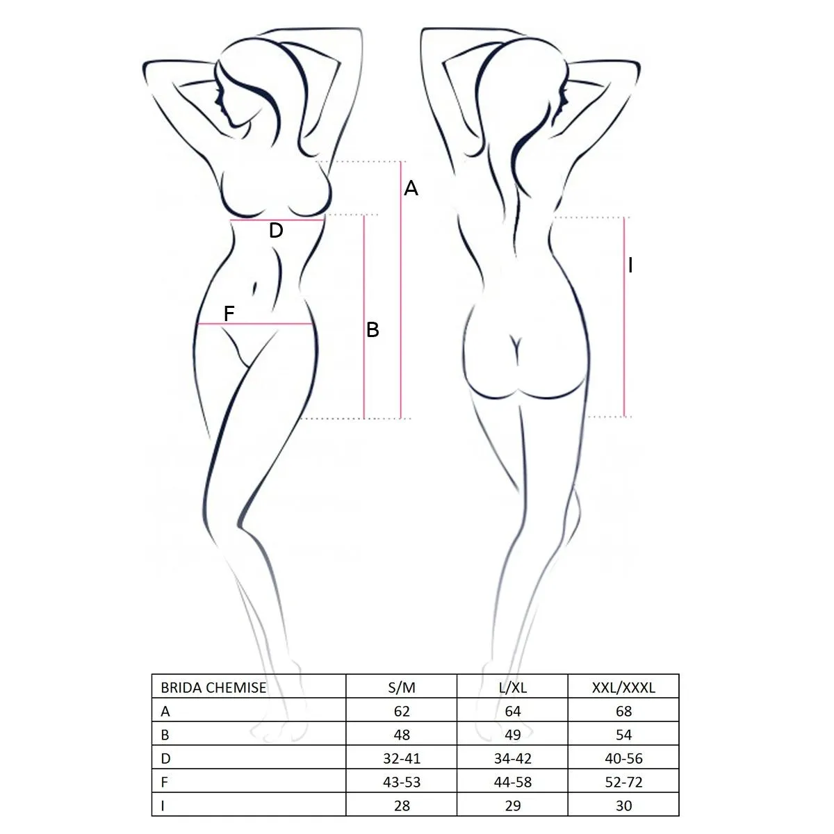 Schwarzes Chemise Haya von Passion | Fesselliebe.de