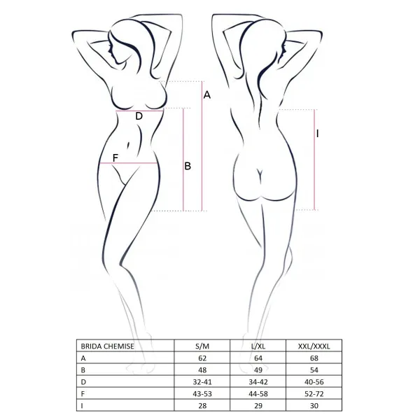 Schwarzes Chemise Haya von Passion | Fesselliebe.de