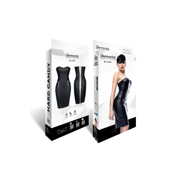 Schwarzes Kleid Ellen von Demoniq Hard Candy Collection | Fesselliebe.de
