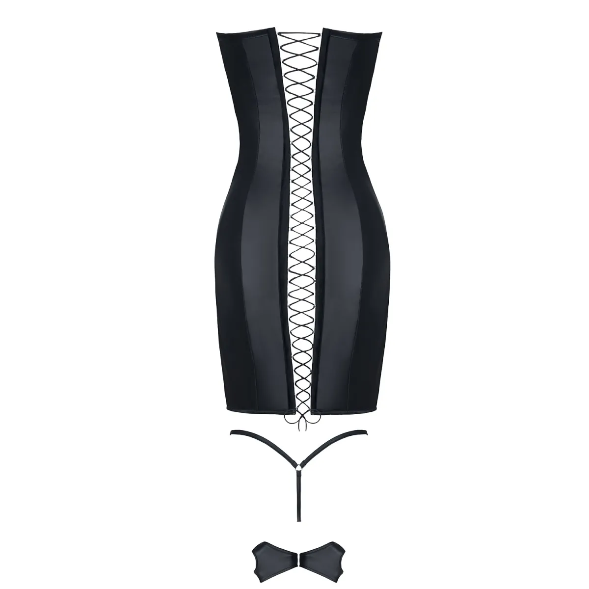 Schwarzes Minikleid Heidi von Demoniq Hard Candy Collection | Fesselliebe.de