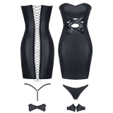 Schwarzes Minikleid Heidi von Demoniq Hard Candy Collection | Fesselliebe.de