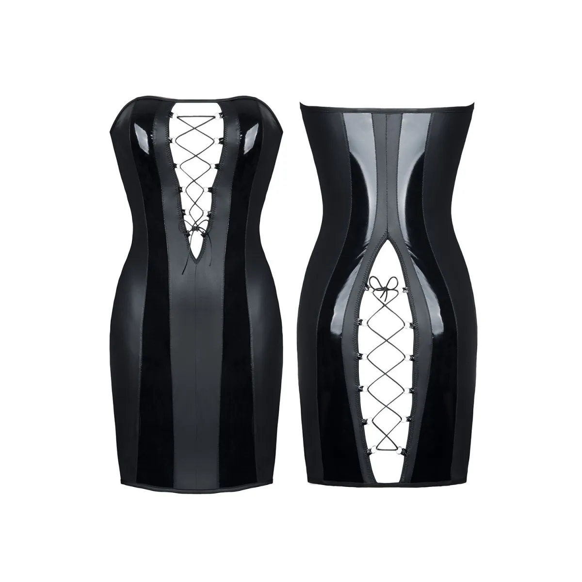 Schwarzes Minikleid Irma von Demoniq Hard Candy Collection | Fesselliebe.de
