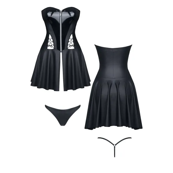 Schwarzes Minikleid Rita von Demoniq Hard Candy Collection | Fesselliebe.de