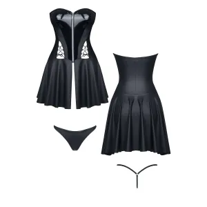 Schwarzes Minikleid Rita von Demoniq Hard Candy Collection