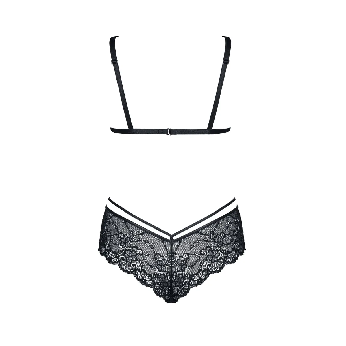 Schwarzes Set Grace von Demoniq Look at Me Collection | Fesselliebe.de