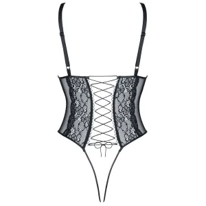 Schwarzer ouvert Body Margot von Demoniq Look at Me Collection