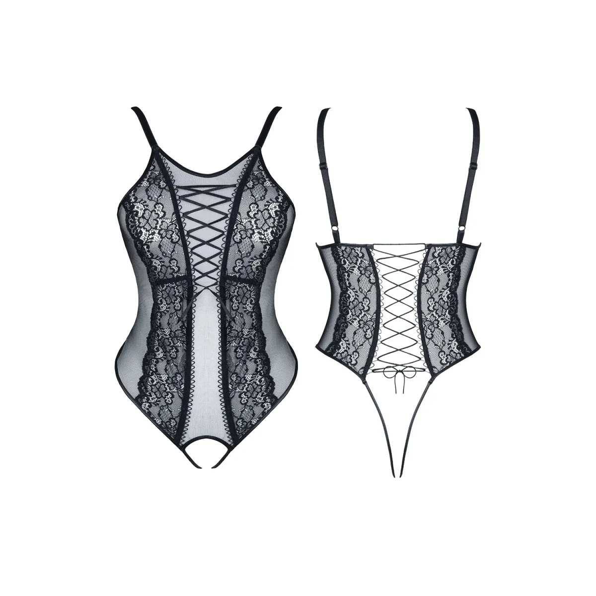 Schwarzer ouvert Body Margot von Demoniq Look at Me Collection | Fesselliebe.de