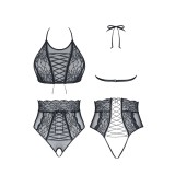 Schwarzes Set Mireille von Demoniq Look at Me Collection | Fesselliebe.de