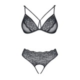 Schwarzes Set Pola von Demoniq Look at Me Collection | Fesselliebe.de
