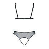 Schwarzes Set Pola von Demoniq Look at Me Collection | Fesselliebe.de