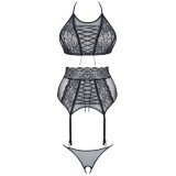 Schwarzes Set Vanda von Demoniq Look at Me Collection | Fesselliebe.de